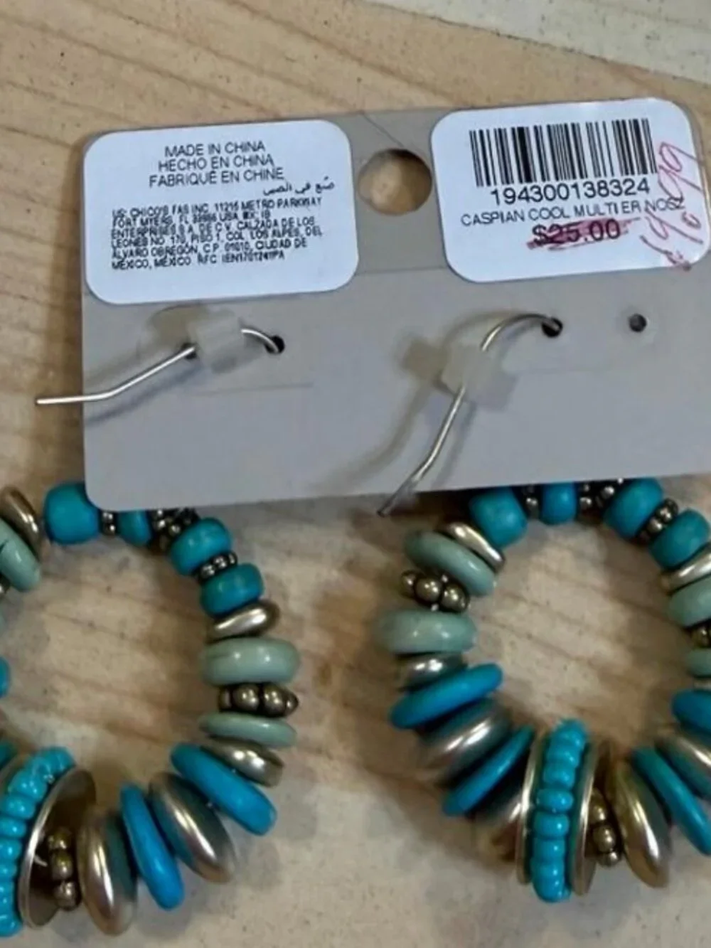 Free Turquoise Hoop Earrings